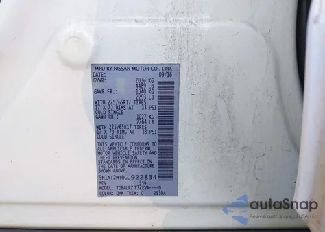 2016 Nissan Rogue S from USA, damaged, VIN 5N1AT2MT0GC922834